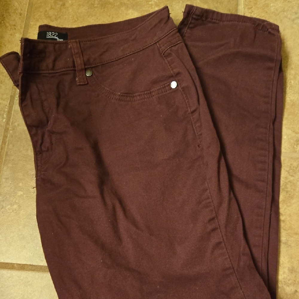 Burgundy Jeans